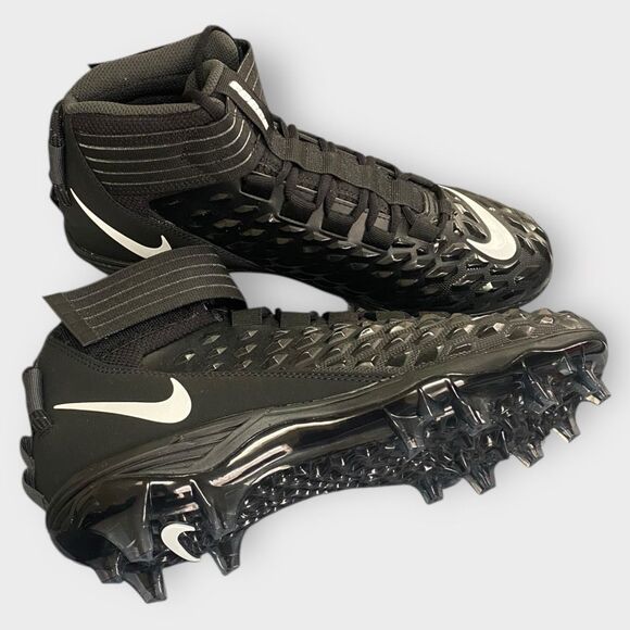 Nike Force Savage Pro 2 Black White Football Cleats AH4000-002 Mens size 10.5 - Picture 8 of 11